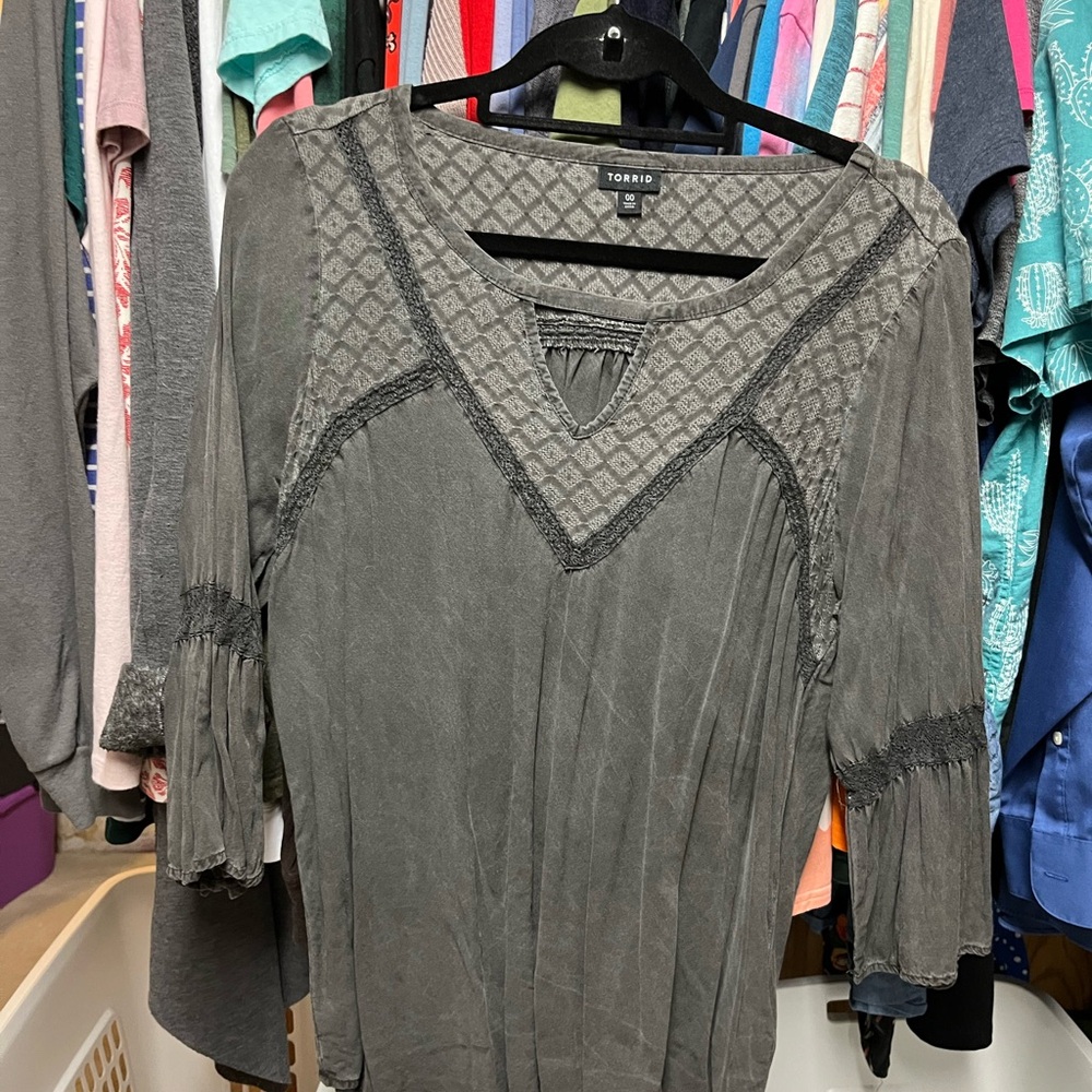 Torrid Gray Women's Top